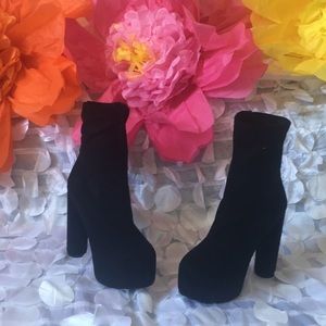 Chunky Black Platform Boots